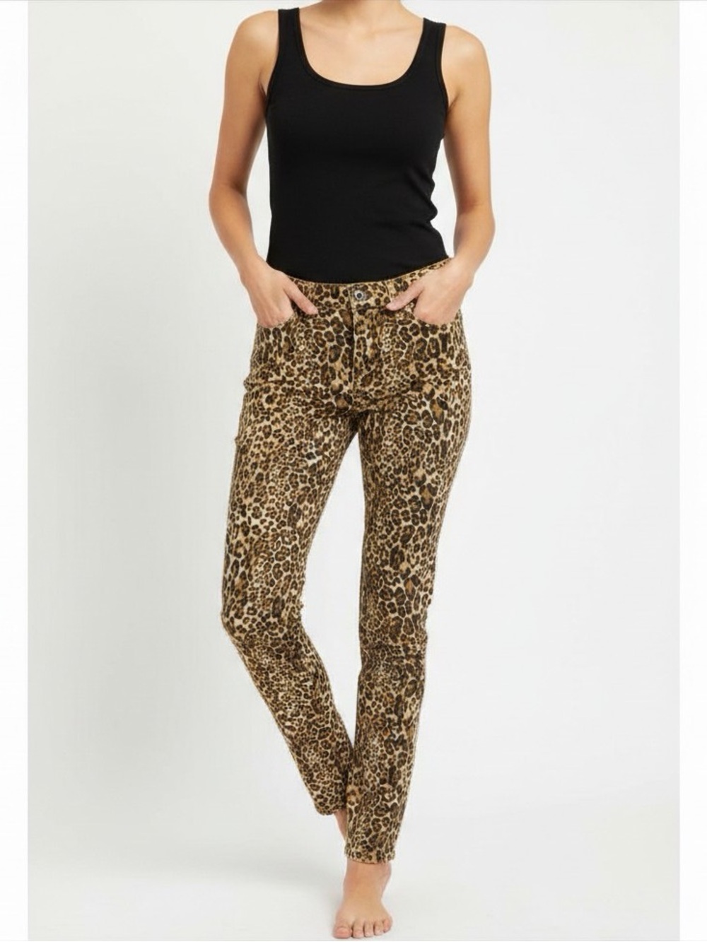 NWOT Guess Brittney-skinny Leopard Jeans Sz 27